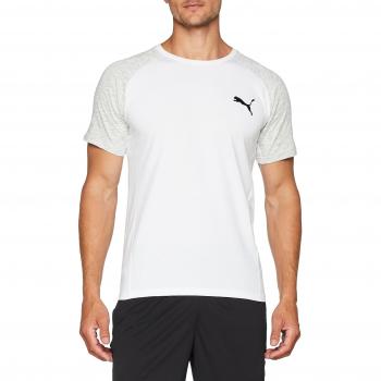 Puma EVOSTRIPE T-Shirt, Hombre, White, L