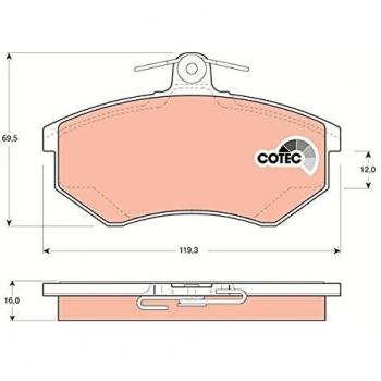 TRW Automotive AfterMarket GDB1048 pastilla de freno