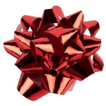 Lazo fantasía Mediano Rojo metalizado