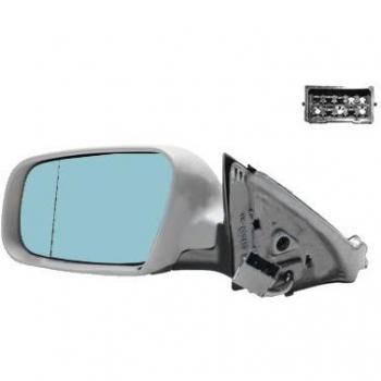 Espejo retrovisor VAN WEZEL 0331805 con diseño específico para vehículos, ajuste manual, vidrio convexo para mayor visibilidad, carcasa resistente a impactos y acabado en color negro