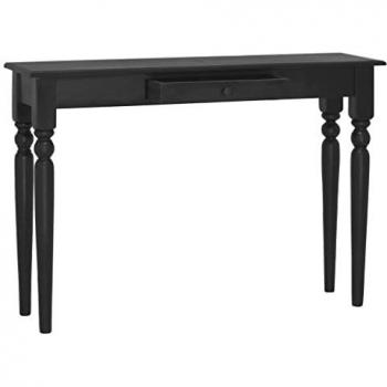 Consola de madera maciza de caoba negra clara 110x30x75 cm