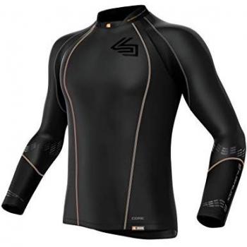 Camiseta compresiva de hockey Shock Doctor Bioflex Negra XS, unisex adulto, color negro