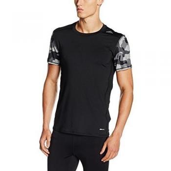 adidas TF Base Fitted - Bañador para hombre, color negro / gris, talla M