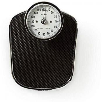 Nedis Báscula personal Nedis - Báscula Personal Analógica - Diseño Retro - Máx. 160 kg - Negro Negro