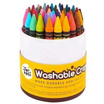 Jar Melo Washable Crayon Set for Children - 48 colourful non toxic crayons, JA92637