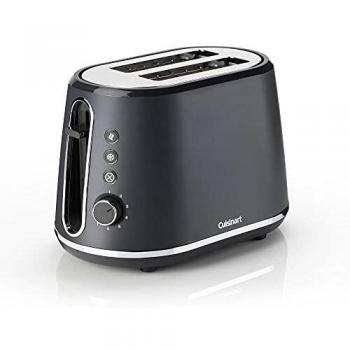 Tostadora Cuisinart CPT780E de 2 rebanadas, 1000 W, color gris ardoise, con 7 niveles de tostado y función de descongelación
