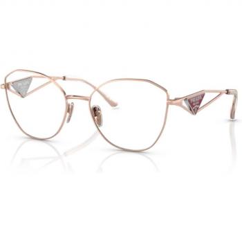 Prada PR 52ZV ZVF1O1 Women’s Eyeglasses Rose-Gold Size 53 - Blue Light Block Available