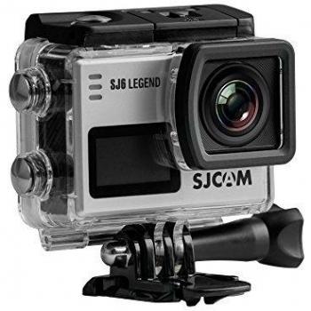 Cámara Deportiva SJCam SJ6 Legend 4K de 16 MP con Procesador Novatek 96660, WiFi y Pantalla Táctil de 2.0'' - Versión Española, Color Plata