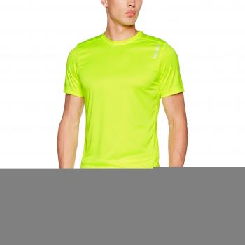 Reebok Re Ss Tee - Camiseta para hombre, color amarillo, talla XL