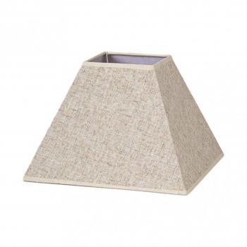 Lámpara de techo FABRILAMP Pantalla Pirámide Tenorio E27 Lino Beige 45dx20dx32h - Diseño Moderno