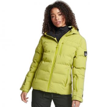 Chaqueta Puffer Superdry Motion Pro RECCO Verde Amarillento Mujer