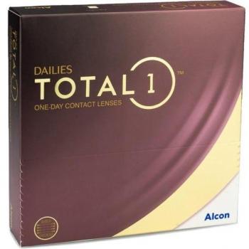 Lentes de contacto DAILIES Total 1, Pack de 90, Reemplazo diario, R 8.5 mm, D 14.1 mm, -1.75 Dioptrías