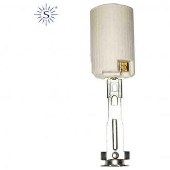 Portalámparas E14 con vela mediana de porcelana envasada 44125