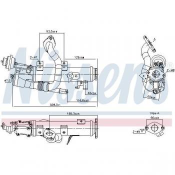Enfriador EGR NISSENS 989448