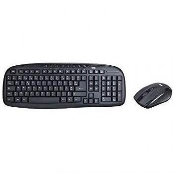 Pack Teclado y Ratón Inalámbricos WE 1600 DPI / 8 Teclas Multimedia / 2.4 GHz / Plug & Play / Alcance 8m / Función Sueño