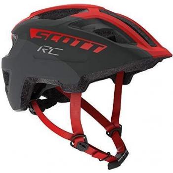 Scott 275232 - Casco de Bicicleta Unisex para niño, Color Gris y Rojo