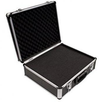 PeakTech 7305 – Estuche universal para dispositivos de medición, robusto, almacenamiento de herramientas, relleno de espuma, con cerradura, protección contra el polvo, L - 405 x 330 x 150 mm