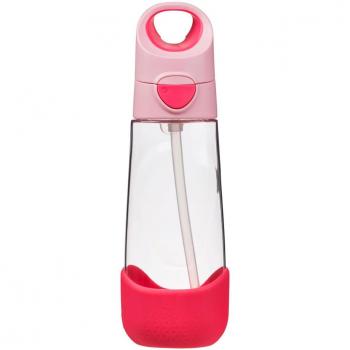 Flamingo Fizz 600 ml Bottle with Straw