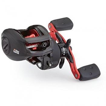 Abu García BlackMax zurda Carrete - Negro / Rojo, 12 LB