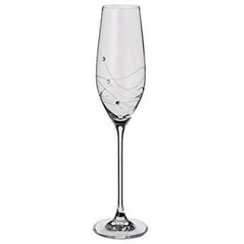 Dartington Crystal ST2734/5 - Glitz Crystal Champagne Flute - Gift Boxed , 7 x 7 x 25 cm