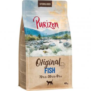 Purizon Adult Sterilised con pescado, sin cereales - 400 g