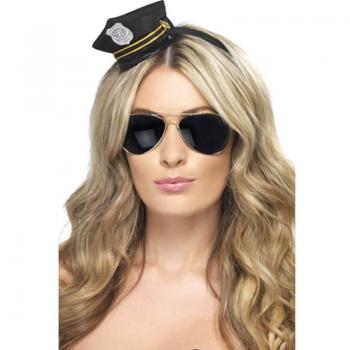 Mini Sombrero de Policía con Insignia