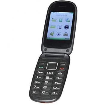 Denver BAS-24100M Senioren-Klapp-Handy negro/rojo