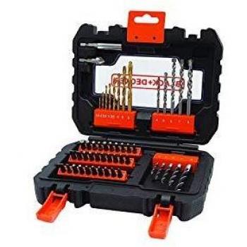 Black+Decker A7232-XJ A7232-XJ-Juego atornillar y taladrar, 0 W, 0 V, Set de 50 Piezas