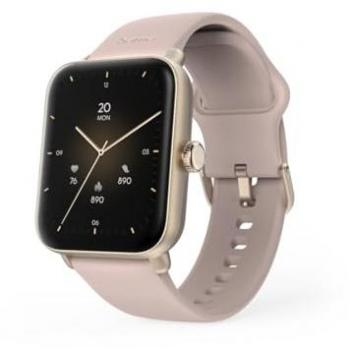 Smartwatch Hama 6010 Rosa Dorado - Pantalla Táctil 1.65, GPS, Resistente al Agua IP68, Monitoreo de Actividades y Frecuencia Cardíaca