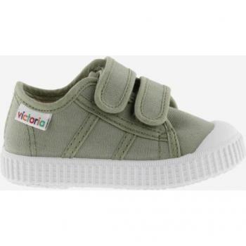 Victoria 1915 Zapatillas de lona para niños con doble cierre adherente y puntera de goma