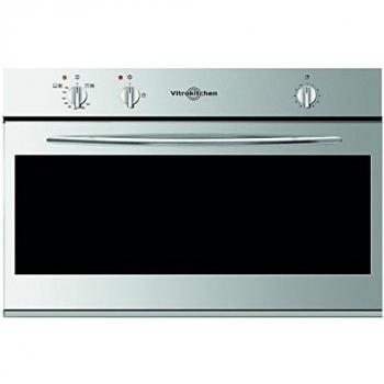 Horno de Gas Convencional Vitrokitchen HG91IN, 90cm, Acero Inoxidable con Paredes Antiadherentes