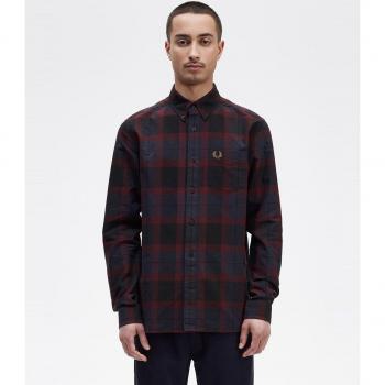 Camisa Fred Perry Tartan Granate/Marino