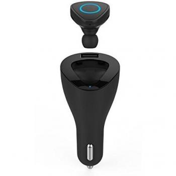 Celly BHDUOBK - Cargador de Coche Bluetooth, Color Negro