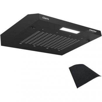 Campana Extractora Integrada Ciarra 60cm Negra Recirculación 220m³/h 3 Velocidades Clase C