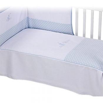 Bolín Bolón Bimba - Edredón para cuna, 70 x 140 cm, color azul