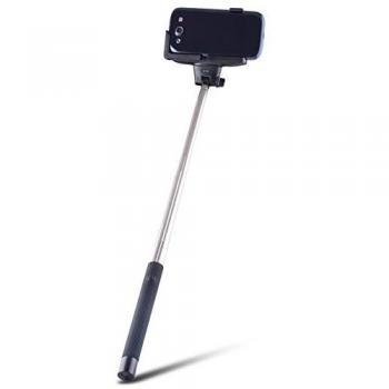 Forever MP-100 Bluetooth Stick selfie 100cm - Universal Fix Monopod con el botón incorporado Negro