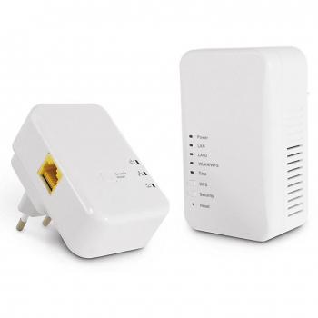 Adaptador Ethernet Powerline con Punto de Acceso Wi-Fi Avidsen 622116