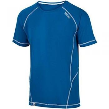 Regatta Virda II-Camiseta para Deportes Activos, De Secado Rápido Y Manga Corta T-Shirts/Polos/Vests, Hombre, Gulfstream, XL