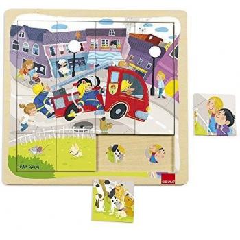 Goula - Puzzle bomberos, 28 x 28 cm