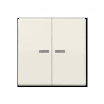 Tecla con visor para mecanismo placa central blanco marfil JUNG 0712133756
