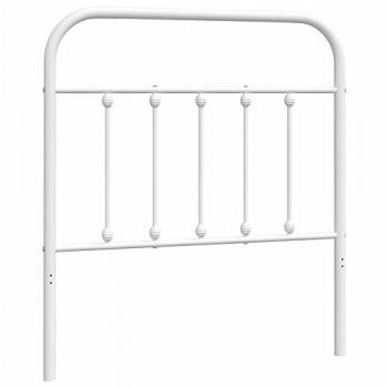Cabecero de metal blanco de 80 cm