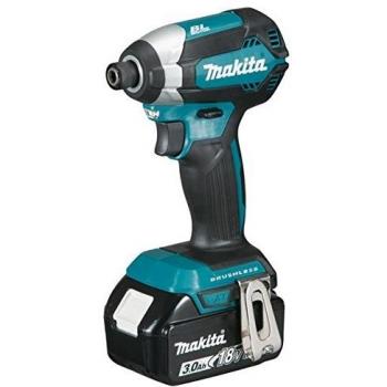 Makita Atorn.De 3.0Ah Atornillador de Impacto a batería 18V BL, Verde-Negro, Standard