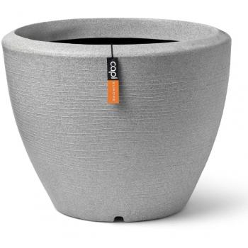 Macetero Cónico Bajo Arc Granite Marfil 60x48 cm
