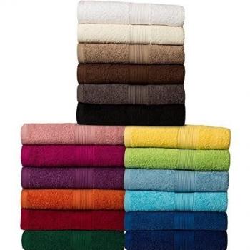 Toalla - Serie clásica de felpa - calidad 500 g / m² - todos los tamaños y colores - 100% algodón - 4 variantes Set - Pack de 6 toallas de invitados