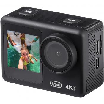 Trevi GO 2550 4K - Cámara de acción deportiva con Wi-Fi y carcasa subacuática 30m