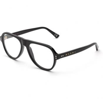 Marni Blue Ridge Mountains Resin 5IP Unisex Pilot Black Eyeglasses