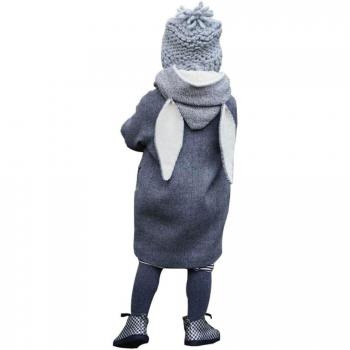 K-youth® Ropa Bebe Niña Invierno Abrigo Largos Orejas de Conejo Grueso Chaqueta con Capucha Ropa