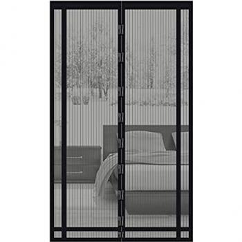 Sekey 160x230 cm Cortina Mosquitera Magnética para la Protección Contra Insectos, el Mosquitera Magnético Ideal para Puerta de Balcón, Puerta de Terraza
