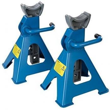 Silverline 763620 Soportes Mecánicos de Acero, Par de 2 Unidades, Capacidad de Carga 3 Toneladas