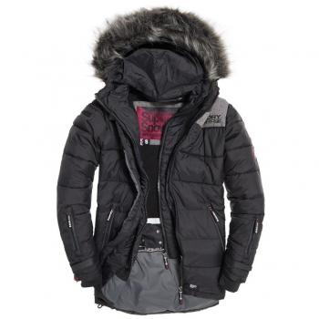 Superdry Alpine Altitude Jacket W, color negro, gris y morado, tamaño medium